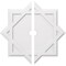 Ekena Millwork Axel Architectural Grade PVC Contemporary Ceiling Medallion, Two Piece, 38"OD x 3"ID x 21"C x 1"P CMP38AL2-03000 - alternate 1